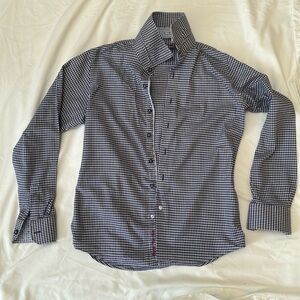 Robert graham boys men’s button down shirt Pattern Houndstooth